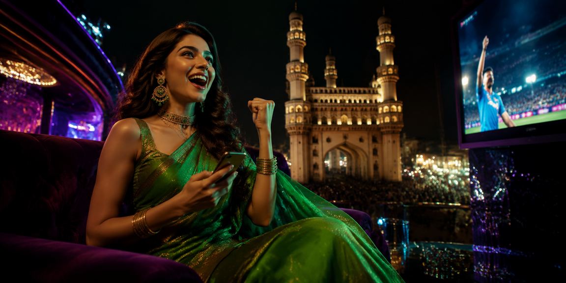 Player enjoying VIP bonus in Hyderabad under Charminar