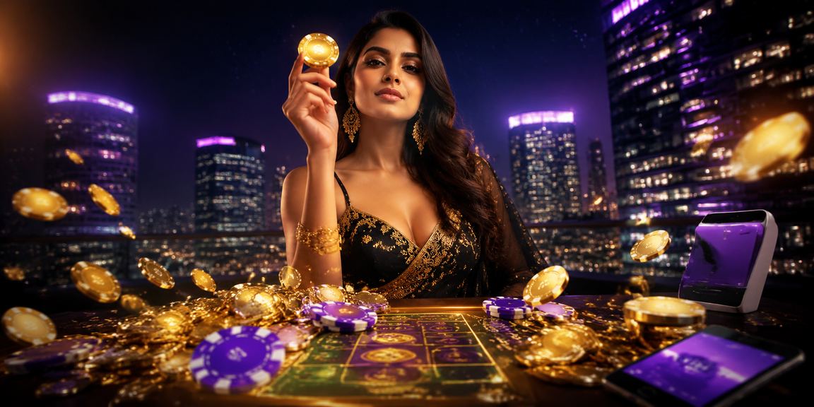 Exciting Andar Bahar game session highlighted in neon style